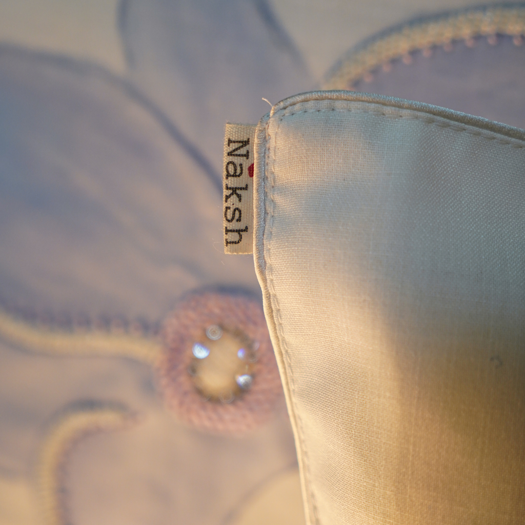 Mauve Hibiscus Cushion Cover