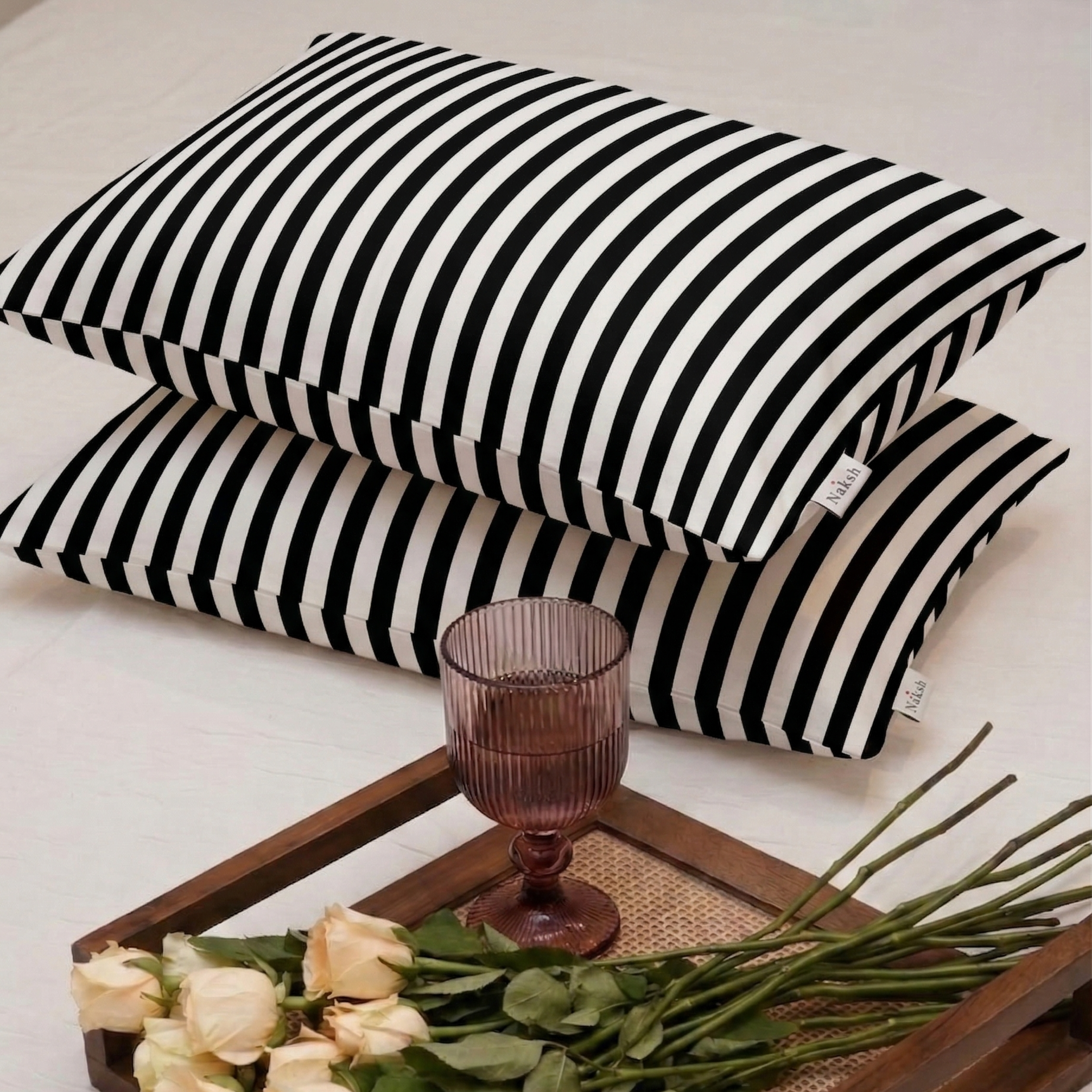 Monochrome Zebra Pillow Case
