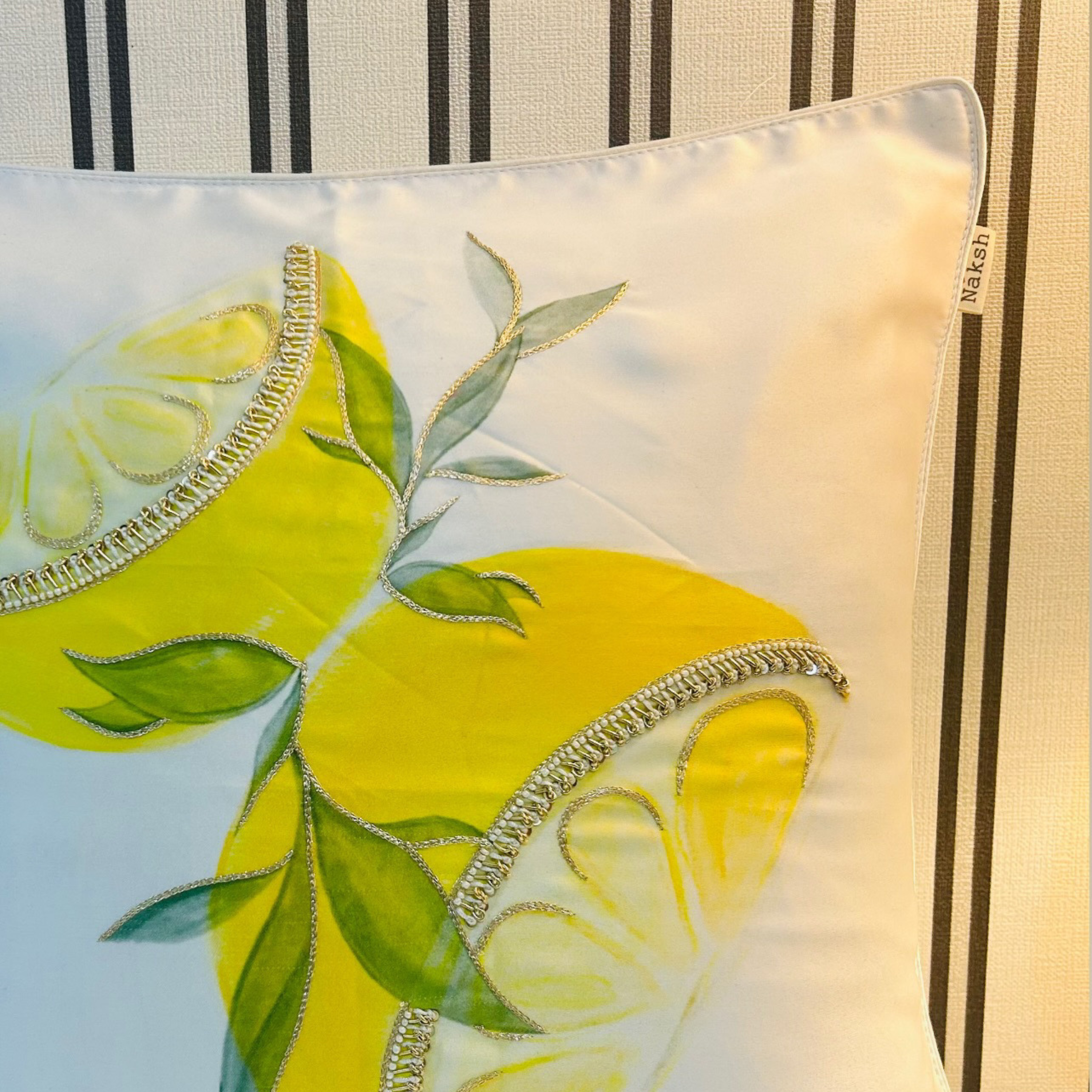 Amalfi Lemon Cushion Cover