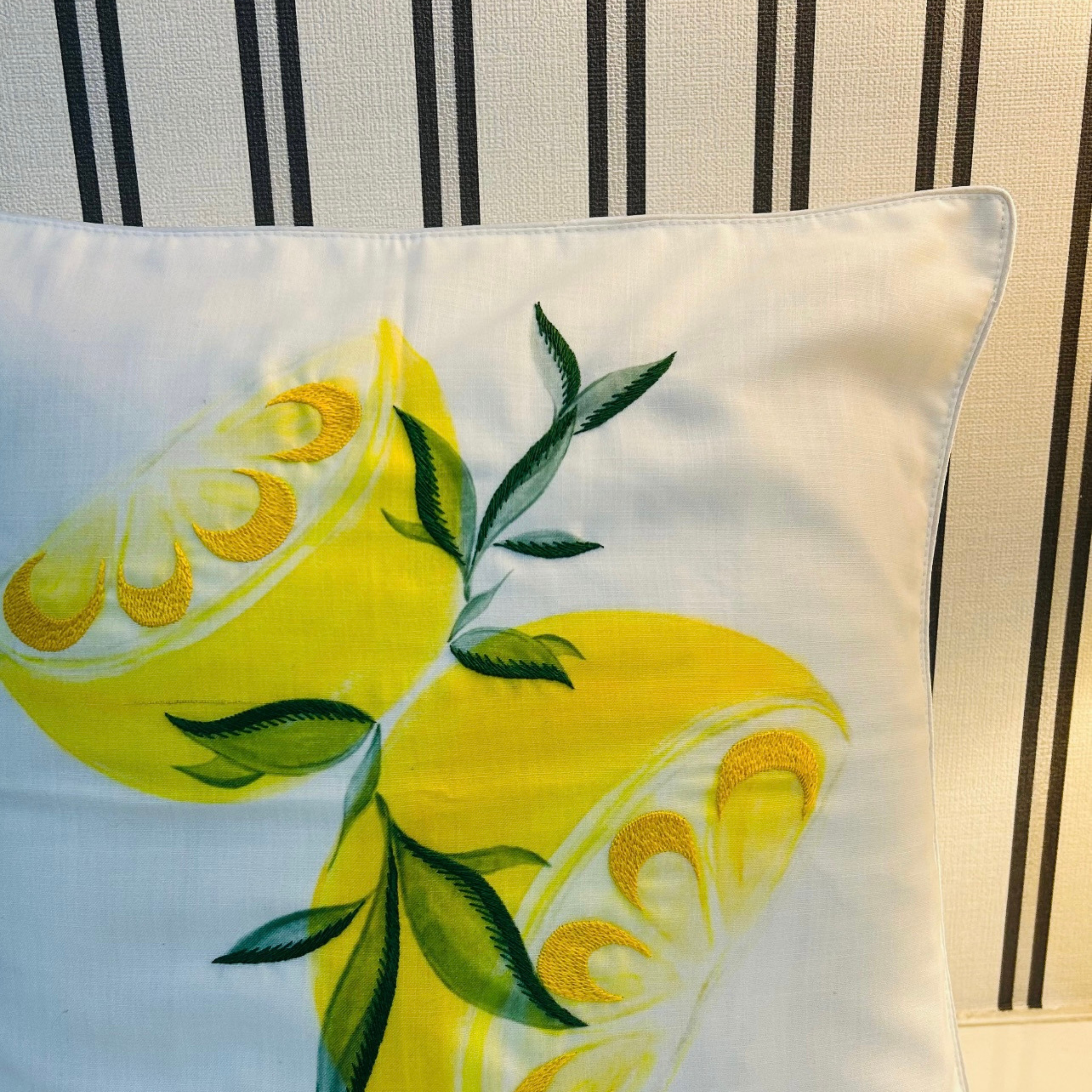 Amalfi Lemon Cushion Cover