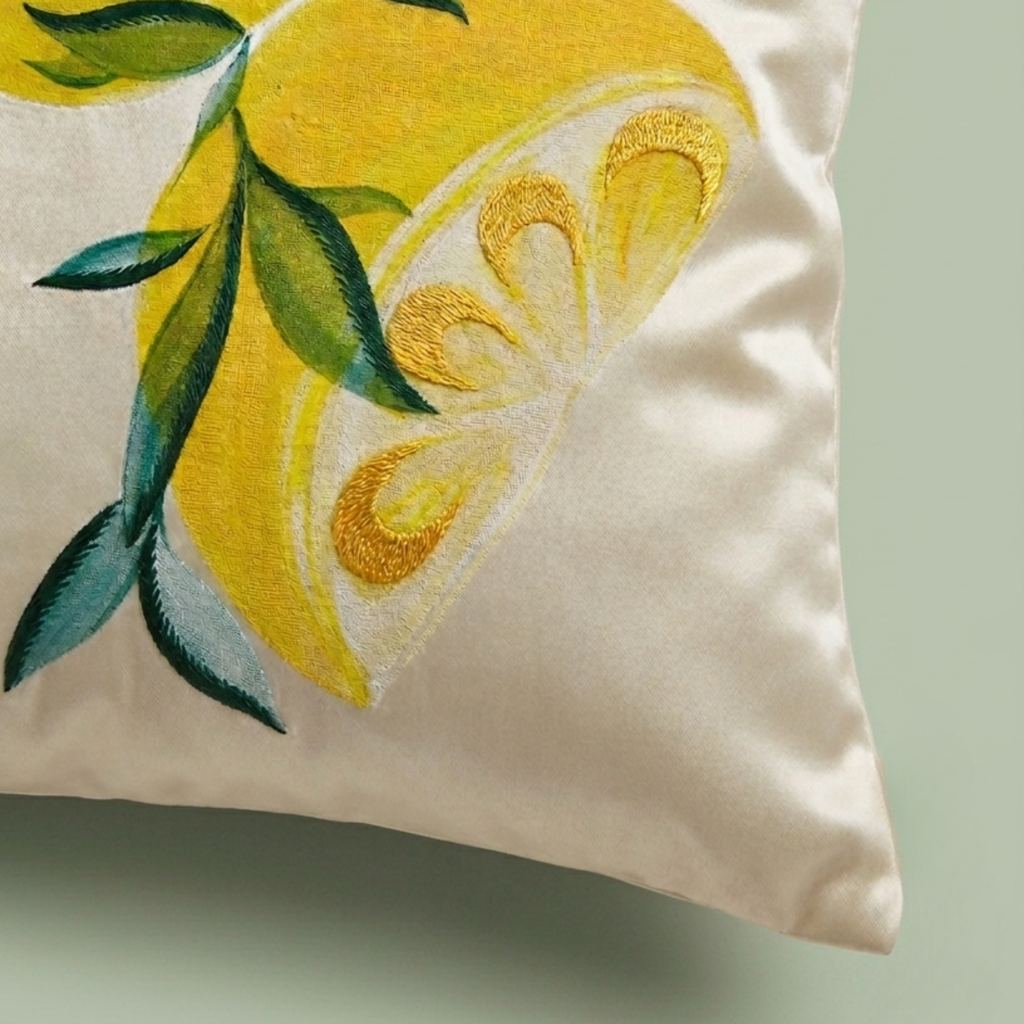 Amalfi Lemon Cushion Cover