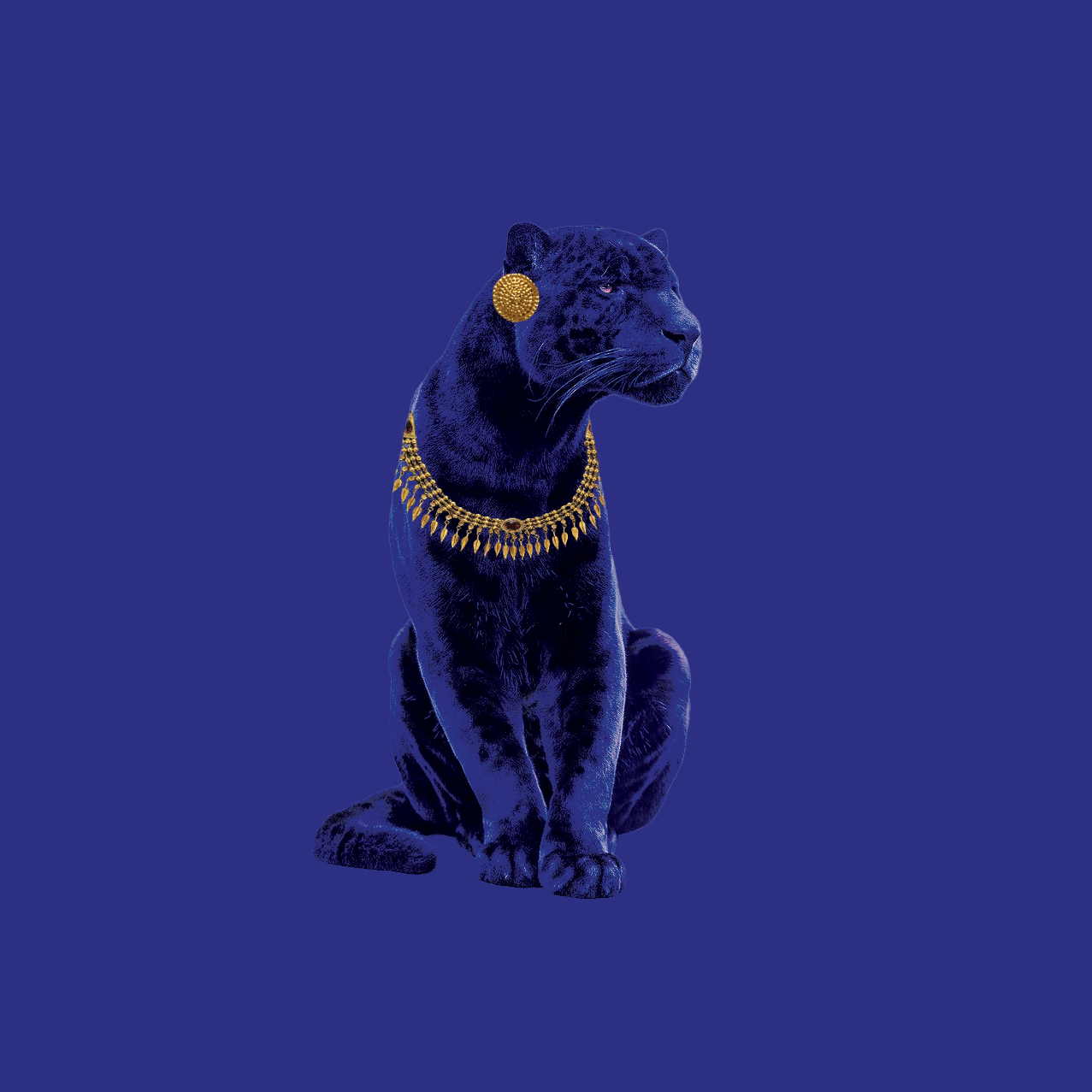 Desi Panther Textile Art