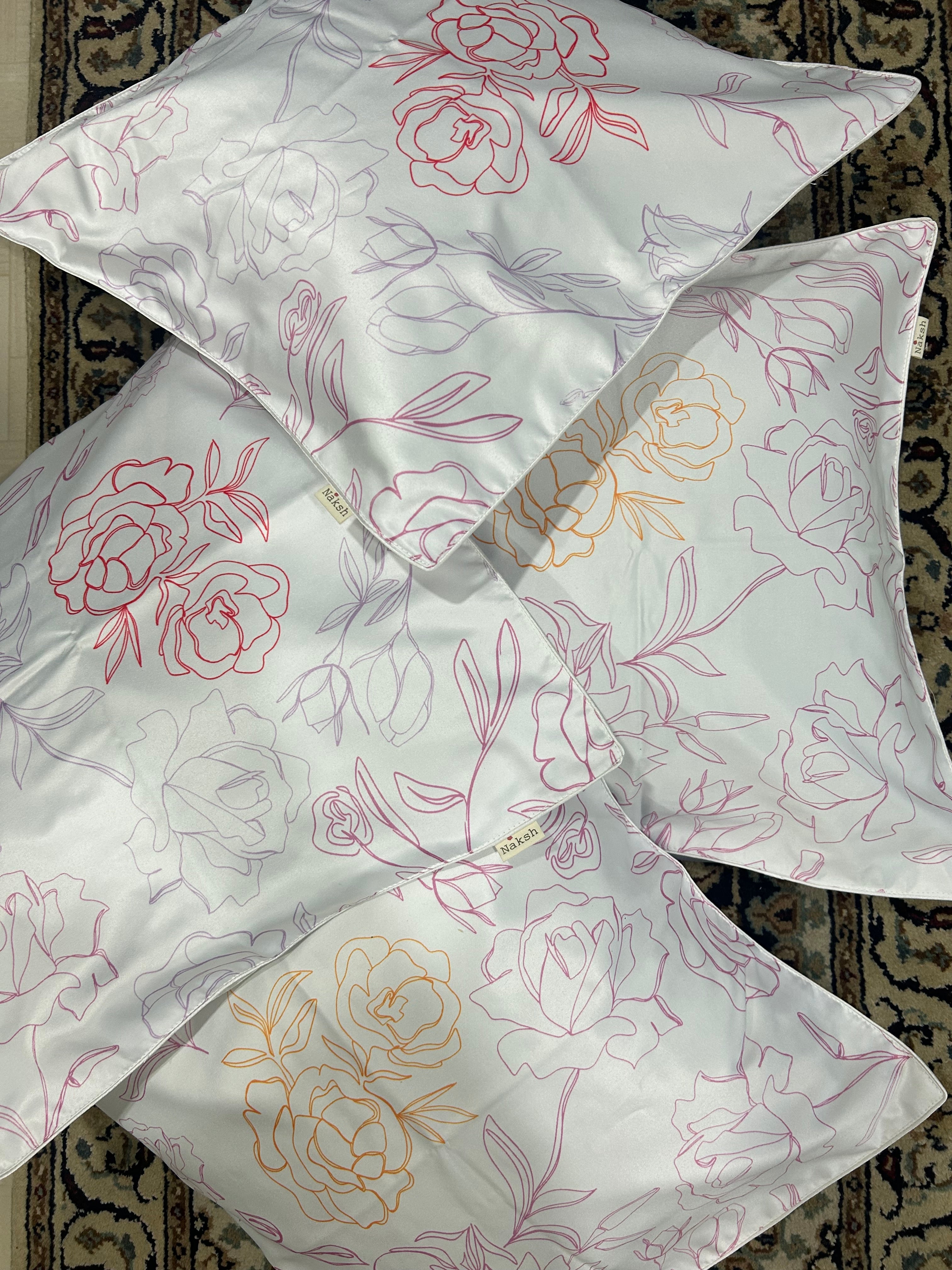 Rose Bloom Cushion Cover