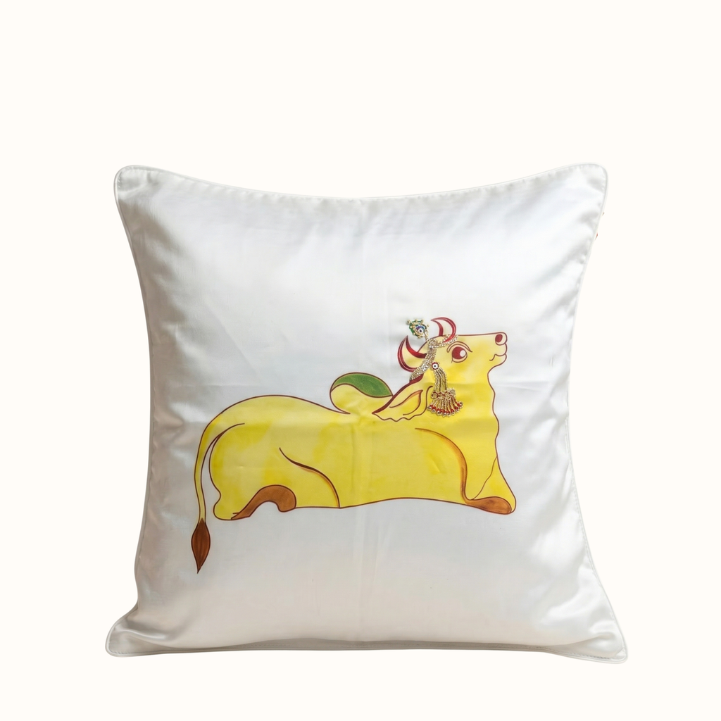 Sacred Nandi Cushion Cover